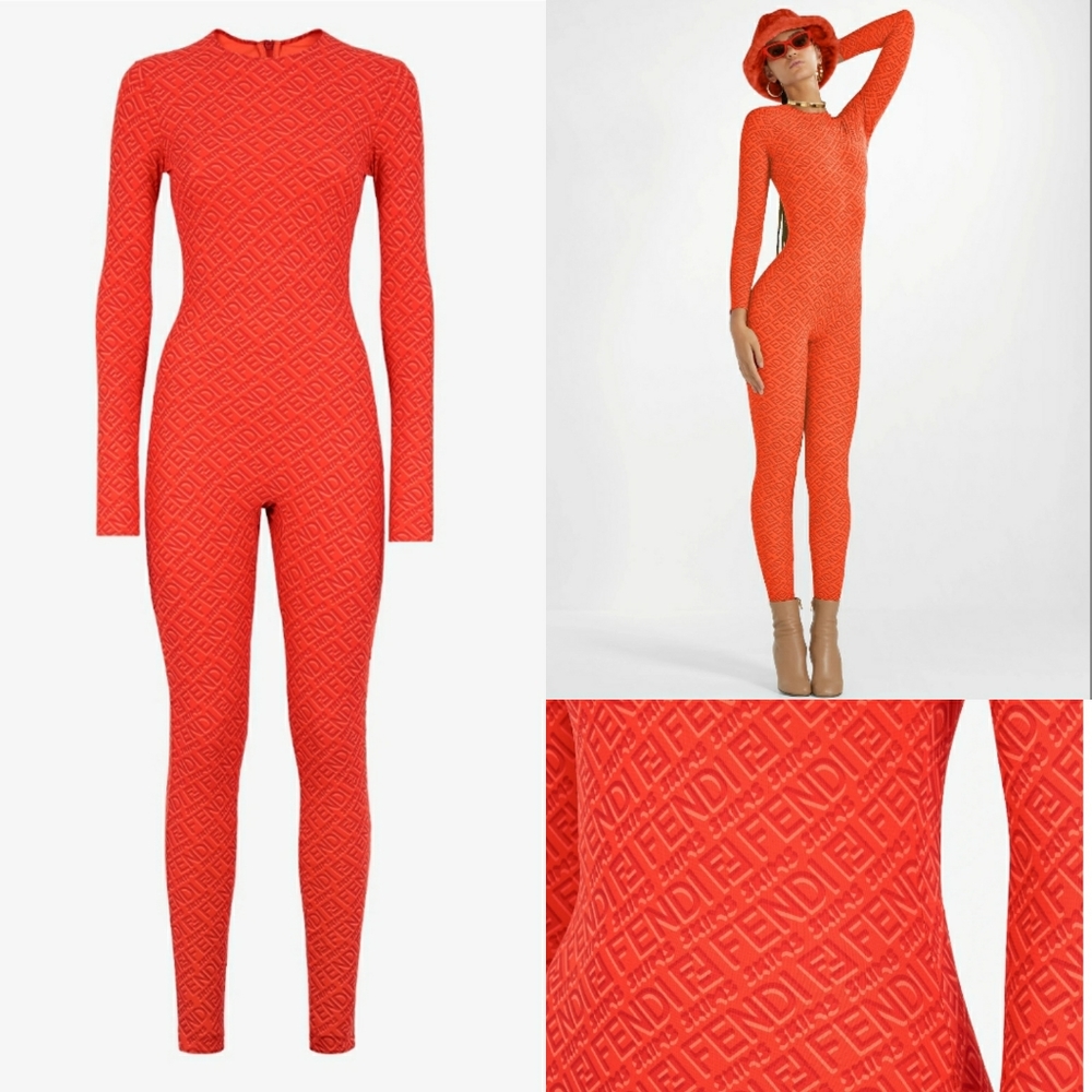 FENDI SKIMS CREW NECK FULL JUMPSUIT